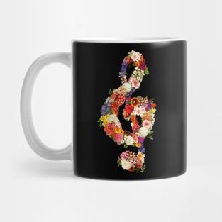 Flower Music Heart Mug